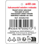 Sottopentola Privilege Marrone vimini Ø 40 cm (12 Unità)