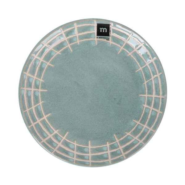Piatto da pranzo La Mediterránea Cuadric Ceramica Ø 21 cm (12 Unità)