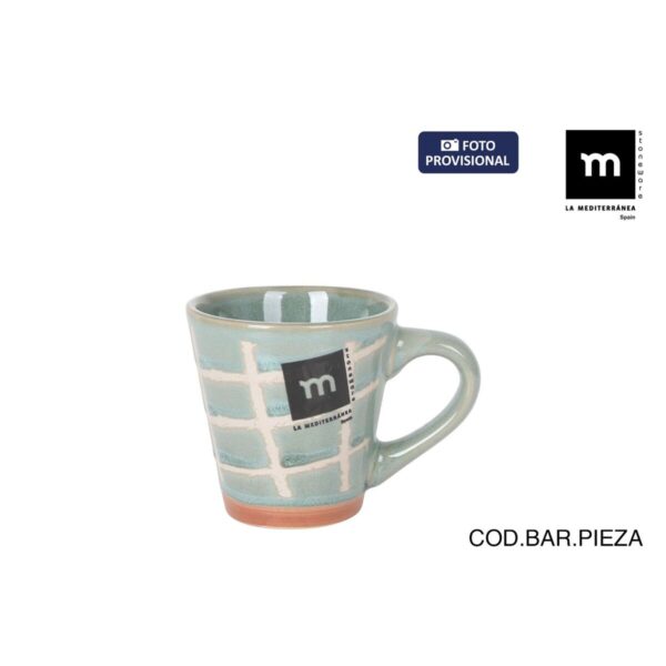 Tazza La Mediterránea Cuadric 100 ml Ceramica (24 Unità)