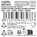 Tazza La Mediterránea Cuadric 100 ml Ceramica (24 Unità)