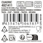 Tazza La Mediterránea Cuadric 220 ml Ceramica (24 Unità)