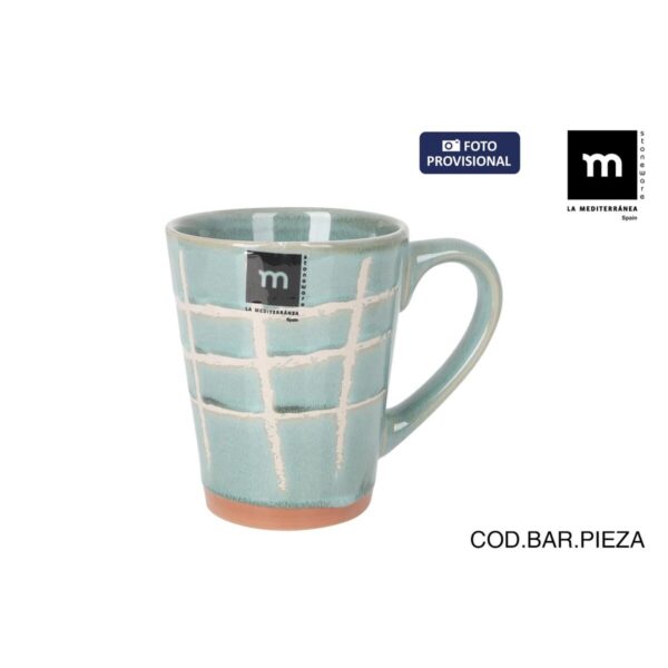Tazza Mug La Mediterránea Cuadric 320 ml Ceramica (18 Unità)