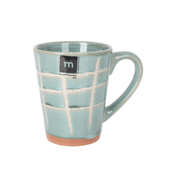 Tazza Mug La Mediterránea Cuadric 320 ml Ceramica (18 Unità)