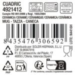 Tazza Mug La Mediterránea Cuadric 320 ml Ceramica (18 Unità)