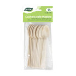 Set di Cucchiai Algon Marrone Legno 13,8 cm 12 Pezzi (24 Unità)