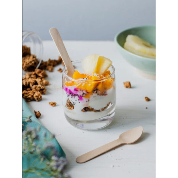 Set di Cucchiai Algon Marrone Legno 13,8 cm 12 Pezzi (24 Unità)