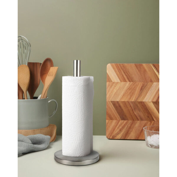 Portarotolo da Cucina Quttin Argentato Acciaio 15 x 32 cm (12 Unità)