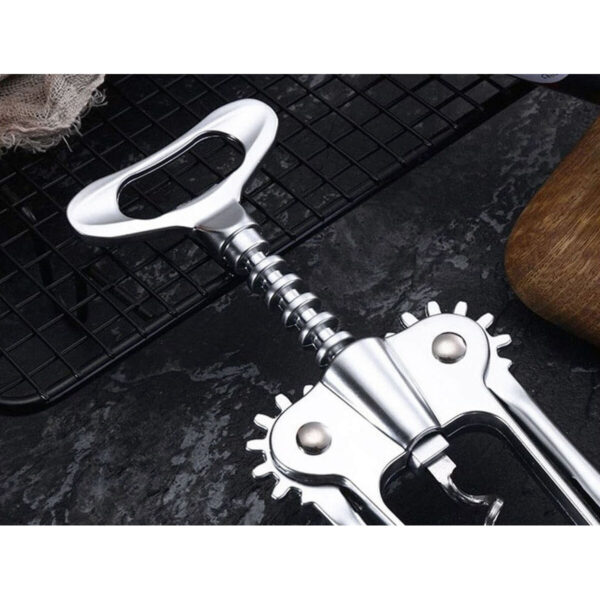 Apriscatole con Cavatappi Quttin 18 x 7 x 4 cm Argentato (18 Unità)