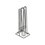 Contenitore per Sistemare le Capsule di Caffè Quttin Nero Ferro (12 Unità)