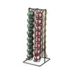 Contenitore per Sistemare le Capsule di Caffè Quttin Nero Ferro (12 Unità)