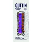 Contenitore per Sistemare le Capsule di Caffè Quttin Nero Ferro 11,5 x 33 cm (12 Unità)