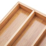 Vassoio Portaposate Quttin Marrone Bambù 34 x 25 x 4,5 cm (12 Unità)