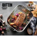 Vassoio da Forno Quttin Argentato Acciaio 30 x 24 x 5,5 cm (12 Unità)