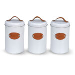 Barattolo Quttin Bianco Marrone Metallo (18 Unità)