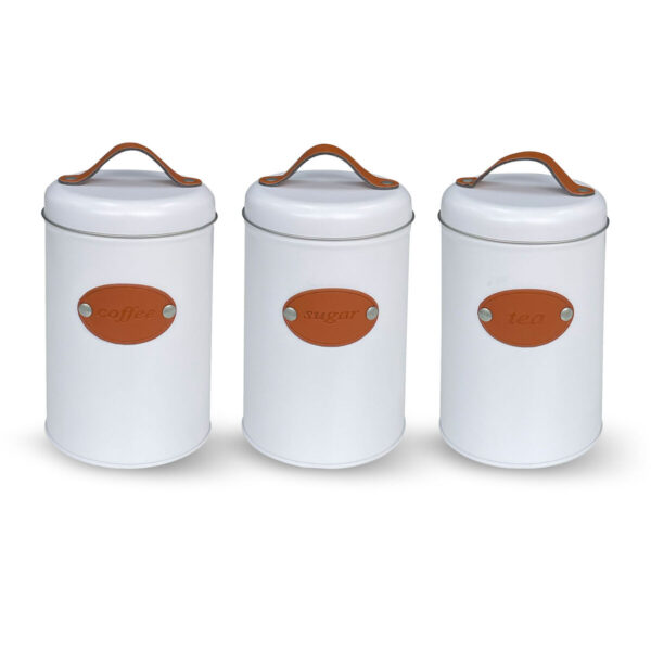 Barattolo Quttin Bianco Marrone Metallo (18 Unità)