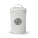 Barattolo Quttin Bianco Argentato Metallo (18 Unità)