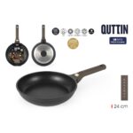 Padella Quttin LEATHER Marrone Nero Alluminio Ø 24 cm (6 Unità)