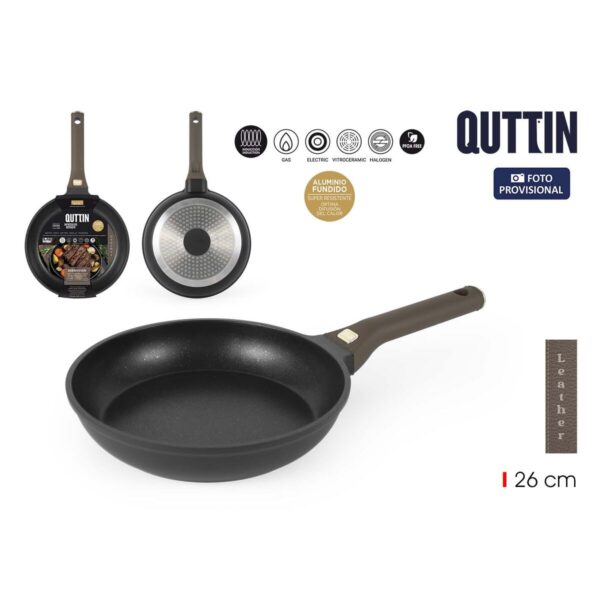 Padella Quttin LEATHER Marrone Nero Alluminio Ø 26 cm (6 Unità)