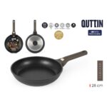 Padella Quttin LEATHER Marrone Nero Alluminio Ø 28 cm (6 Unità)