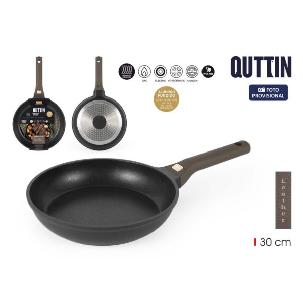Padella Quttin LEATHER Marrone Nero Alluminio Ø 30 cm (6 Unità)