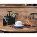 Secchio organizzatore My Bar Nero Metallo 20,5 x 10,3 x 21,5 cm (8 Unità)