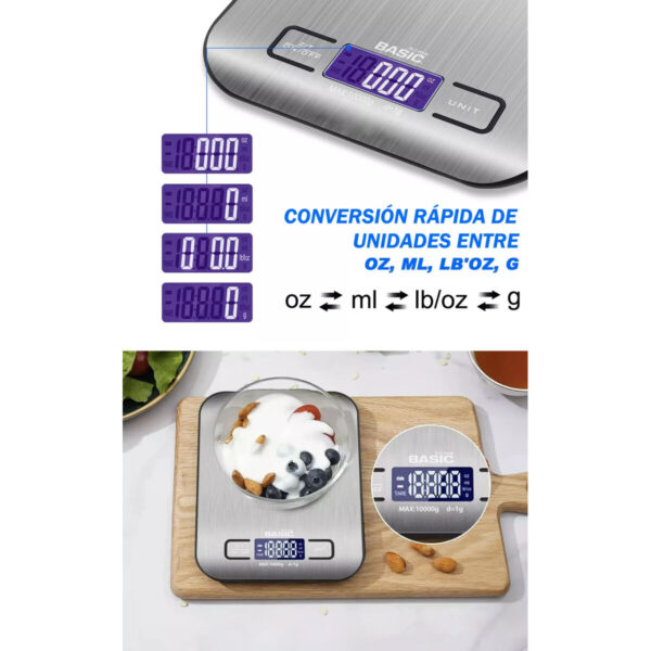 Acquistare Bilancia da Cucina Basic Home Argentato 10 kg (12 Unità)