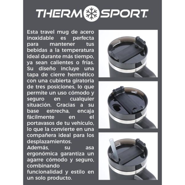 Tazza Thermos con Coperchio ThermoSport 600 ml (12 Unità)