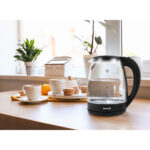 Bollitore Basic Home Nero Trasparente Vetro 1500 W 2 L (6 Unità)