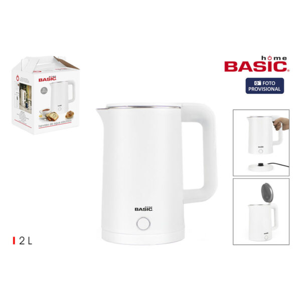 Bollitore Basic Home Bianco 1500 W 2 L (6 Unità)