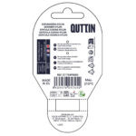 Schiumarola Quttin Nero Nylon 33 x 10 x 2 cm (24 Unità)