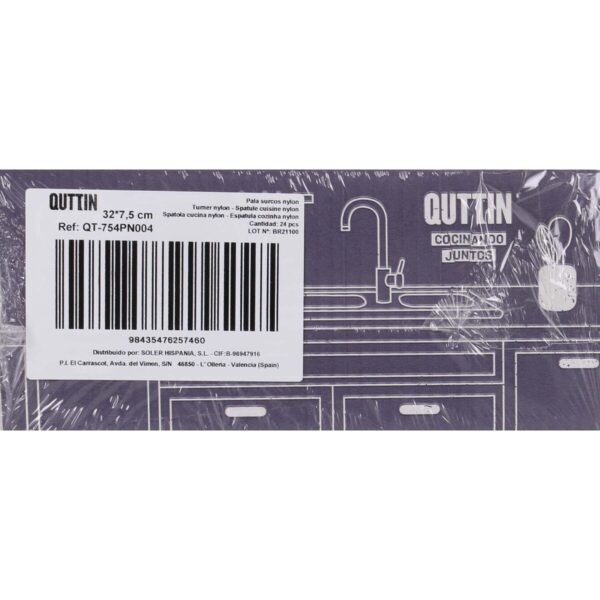 Paletta da Cucina Quttin Nylon 32 x 7,5 x 6 cm Nero (24 Unità)