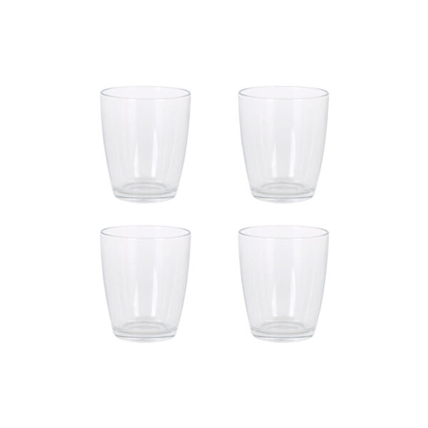Set di Bicchieri LAV VEGA Trasparente Vetro 340 ml 4 Pezzi (12 Unità)