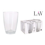 Set di Bicchieri LAV VEGA Trasparente Vetro 415 ml 4 Pezzi (12 Unità)