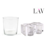 Set di Bicchieri LAV BEST Trasparente Vetro 340 ml 4 Pezzi (12 Unità)