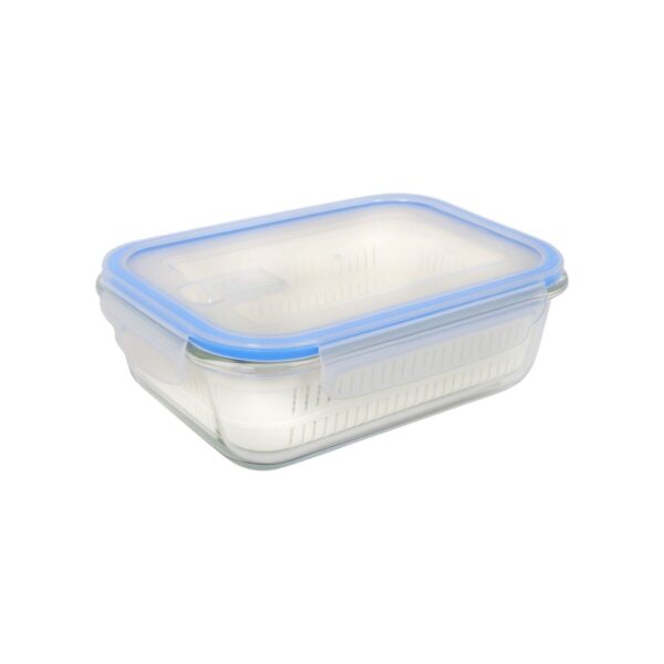 Porta pranzo Quttin Azzurro Trasparente Rettangolare 1L (6 Unità)