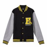 Felpa senza Cappuccio Unisex Harry Potter Hufflepuff  Nero
