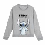 Felpa senza Cappuccio Donna Stitch Grigio