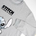 Felpa senza Cappuccio Donna Stitch Grigio