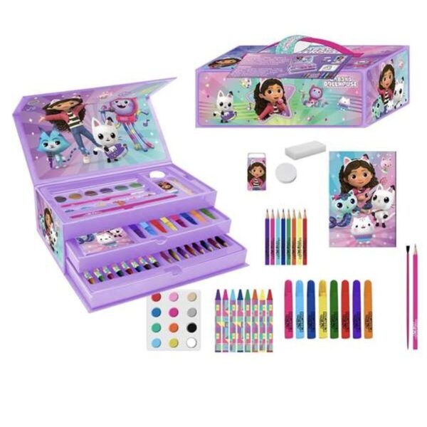 Scatola Multiattività per Colorare Gabby's Dollhouse Lilla