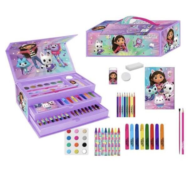 Scatola Multiattività per Colorare Gabby's Dollhouse Lilla
