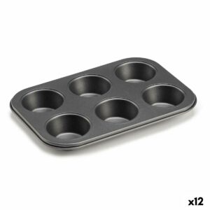 Stampo da Forno Kinvara Grigio scuro 18,7 x 3,5 x 26,5 cm (6 Pezzi) (12 Unità)