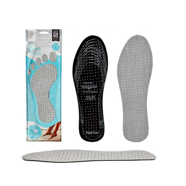 Modelli Extra Fresh Nero Grigio Cotone Plastica Lattice 9,5 x 30 cm 11,5 x 0,5 x 36 cm (12 Unità)