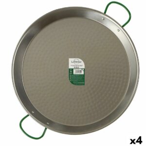 Padella La Dehesa Argentato Acciaio Lucidato Ø 60 cm 73 x 6 x 59 cm 59 x 6 x 73 cm (4 Unità)