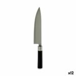 Coltello da Cucina Kinvara Nero Argentato Acciaio inossidabile Plastica 5 x 33,5 x 2,3 cm 33,5 x 2 x 5 cm (12 Unità)