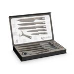 Set di Coltelli Kinvara Nero Acciaio inossidabile polipropilene 6 Pezzi (6 Unità)