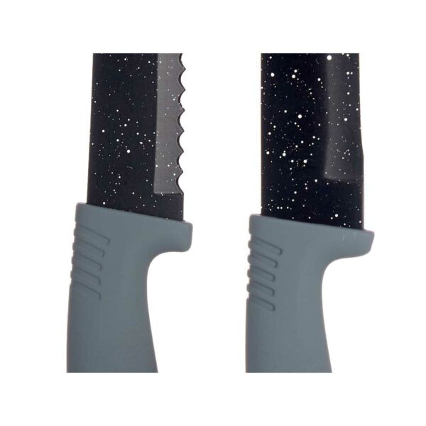 Set di Coltelli Kinvara Nero Acciaio inossidabile polipropilene 6 Pezzi (6 Unità)