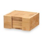Sottobicchieri Kinvara Naturale Bambù Quadrati 12 x 6 x 12 cm 12 x 5,5 x 12 cm 7 Pezzi (12 Unità)
