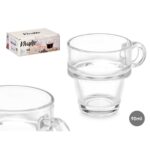 Set di Tazze da Caffè Vivalto Trasparente Vetro 90 ml (6 Unità)