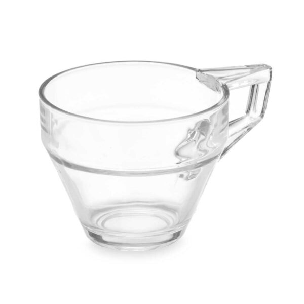 Tazza di caffè e tè Vivalto Trasparente Vetro 199 ml (6 Unità)