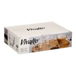 Tazza di caffè e tè Vivalto Trasparente Vetro 199 ml (6 Unità)